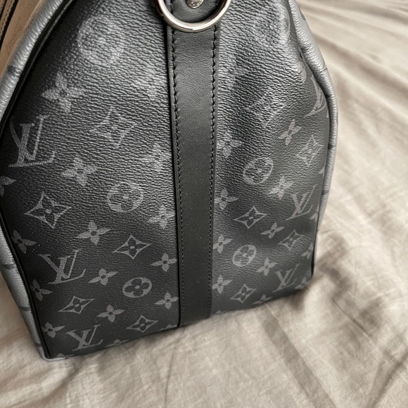 Keepall 50 Reverse Eclipse Monogram Black Gray - Picture 2 of 5